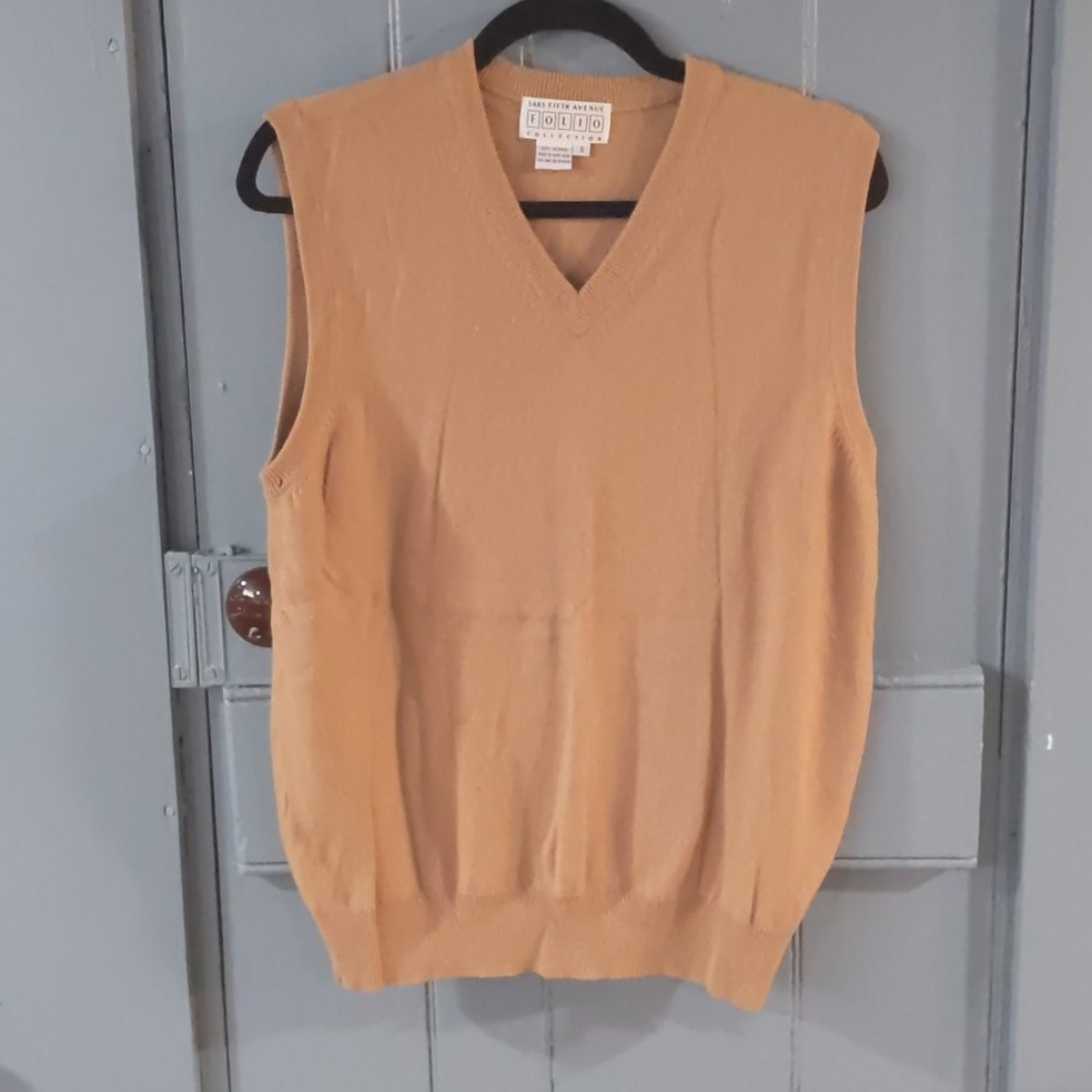 Saks 100percent cashmere sweater vest